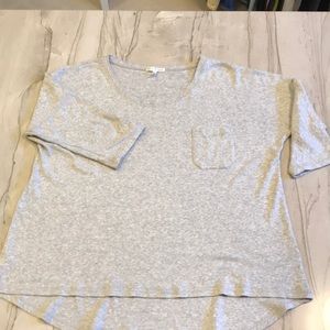 Heathered Gray short sleeve top
